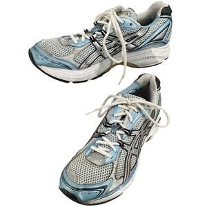 ASICS Womens GT2130 Y2K Retro Tech Running Shoe White Metallic Silver Blue 11.5